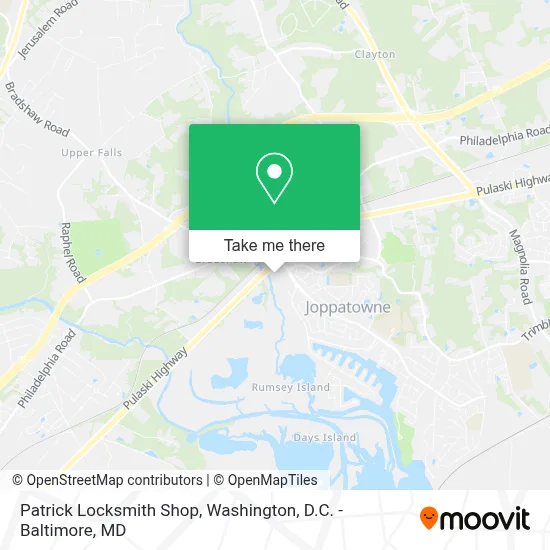 Patrick Locksmith Shop map