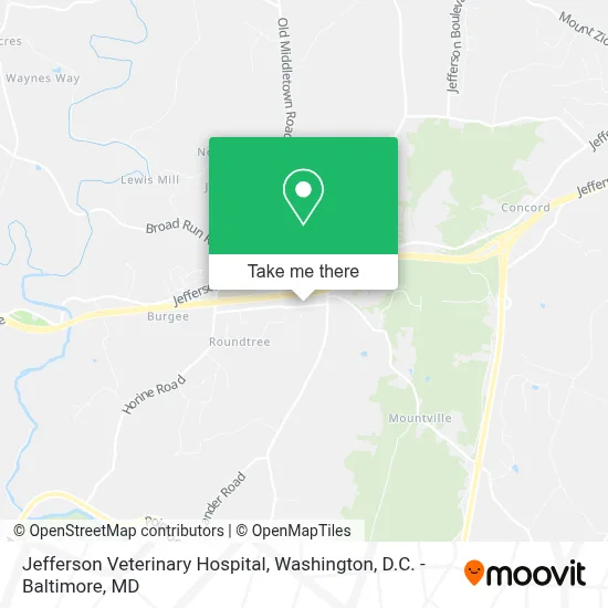 Jefferson Veterinary Hospital map