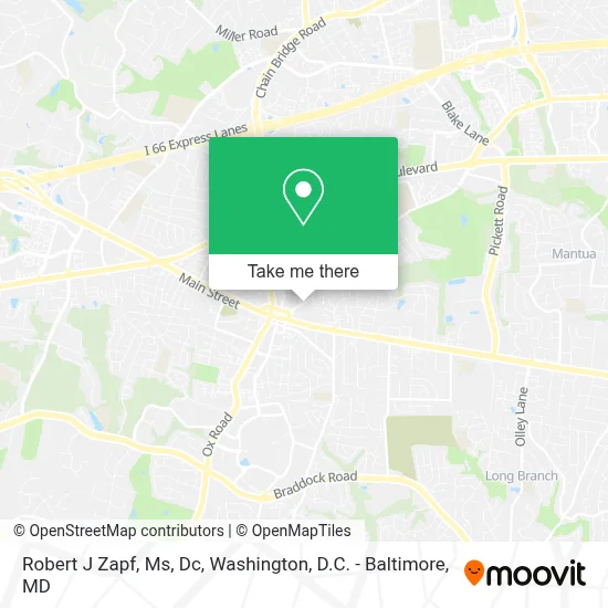 Robert J Zapf, Ms, Dc map