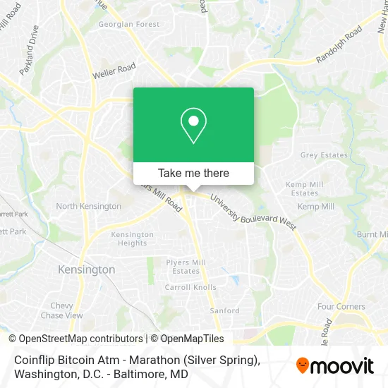 Coinflip Bitcoin Atm - Marathon (Silver Spring) map