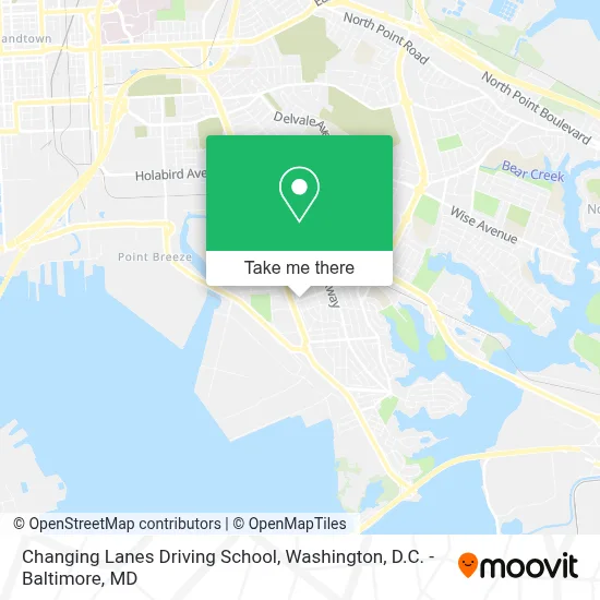 Changing Lanes Driving School map