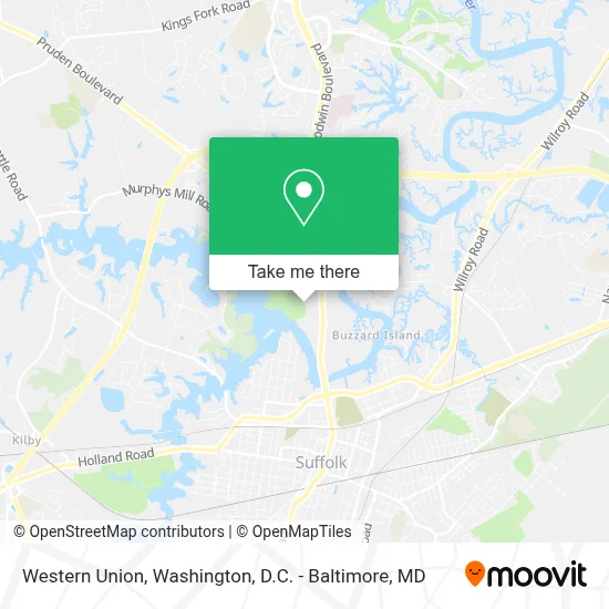 Western Union map
