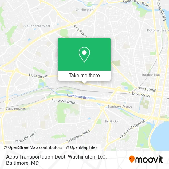 Acps Transportation Dept map