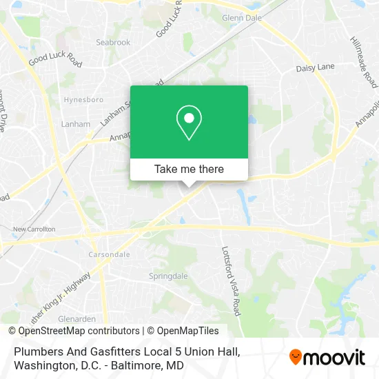 Plumbers And Gasfitters Local 5 Union Hall map