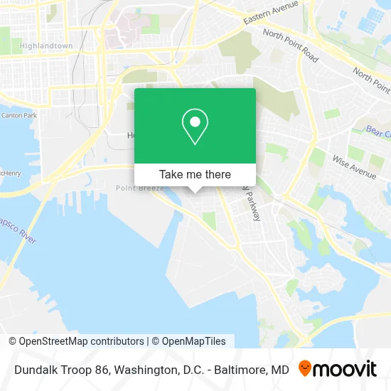 Dundalk Troop 86 map