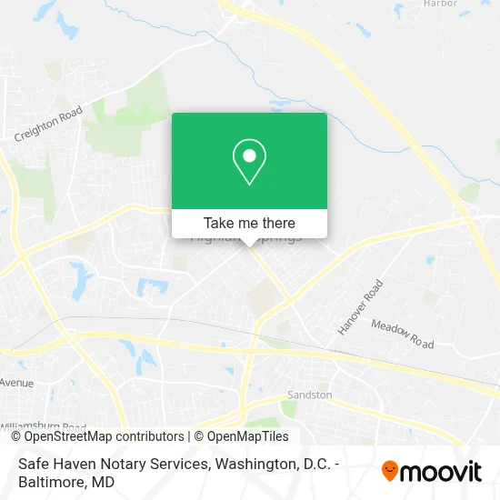 Safe Haven Notary Services map
