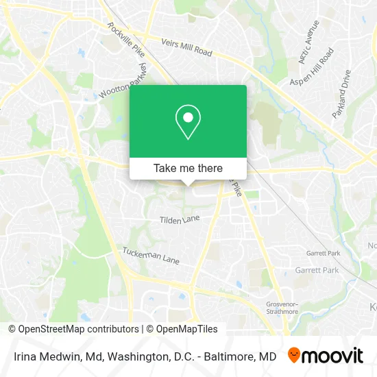 Irina Medwin, Md map