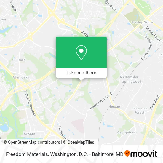 Freedom Materials map