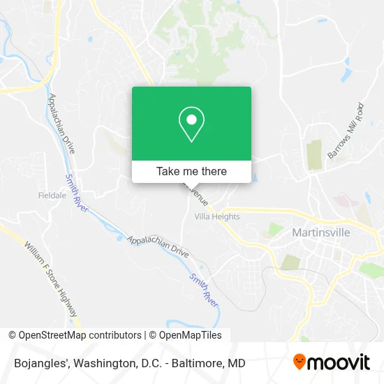 Bojangles' map