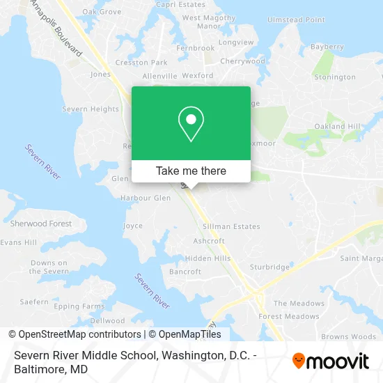 Severn River Middle School map