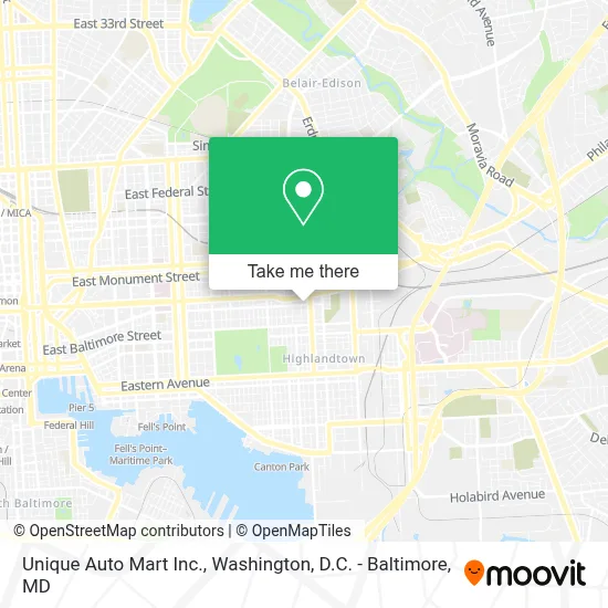 Unique Auto Mart Inc. map