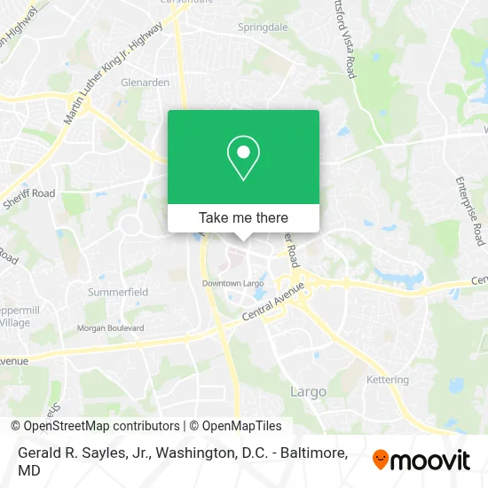 Gerald R. Sayles, Jr. map