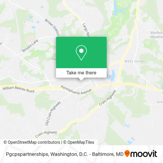 Pgcpspartnerships map