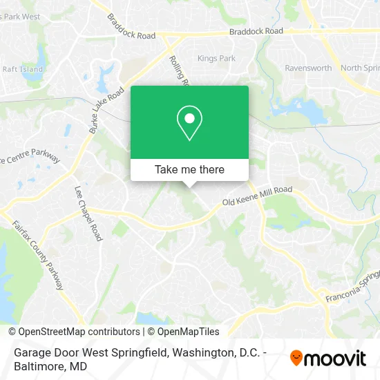 Garage Door West Springfield map