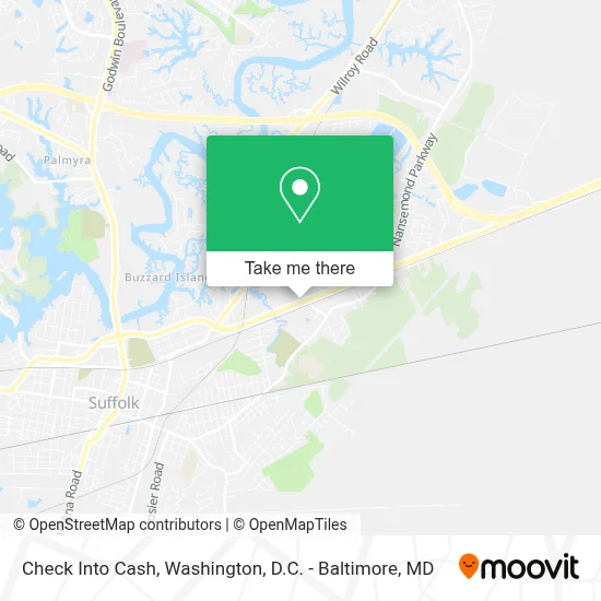 Check Into Cash map