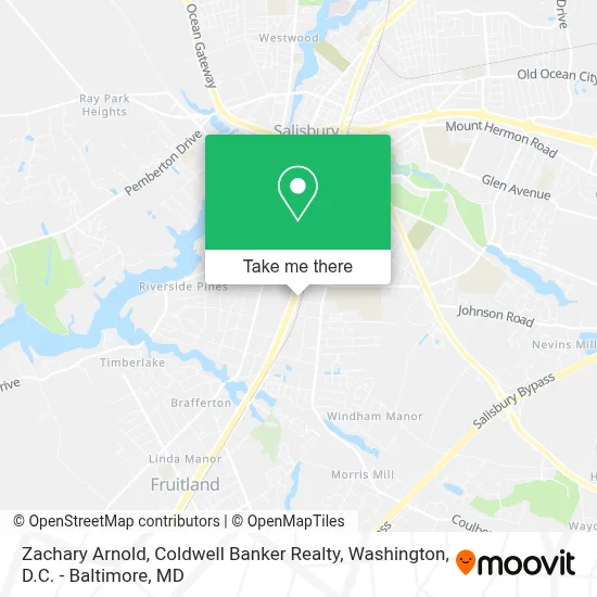 Zachary Arnold, Coldwell Banker Realty map