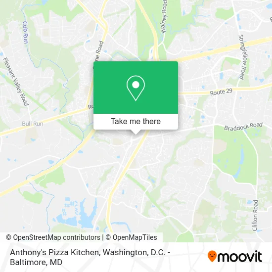 Anthony's Pizza Kitchen map