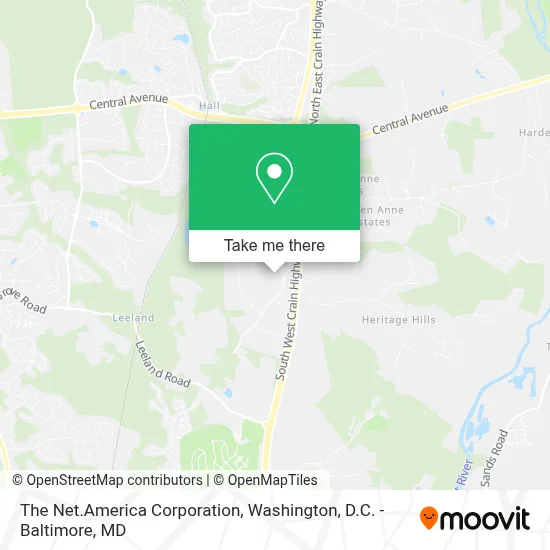 The Net.America Corporation map