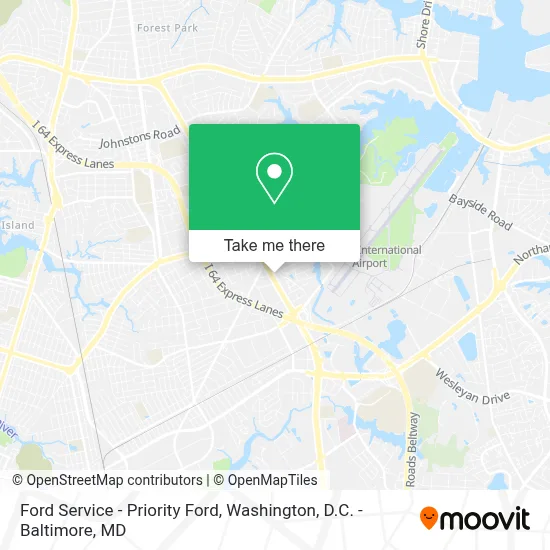 Ford Service - Priority Ford map