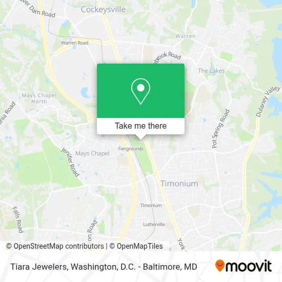 Tiara Jewelers map