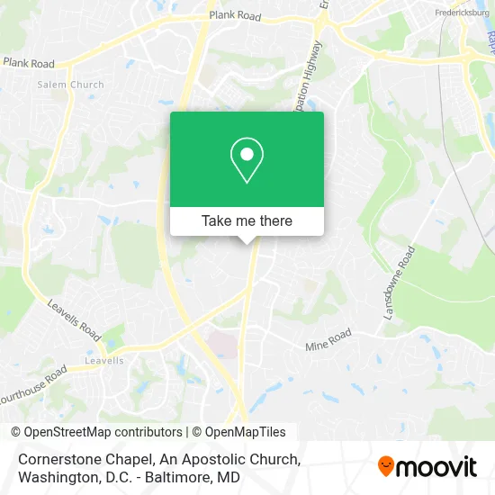 Cornerstone Chapel, An Apostolic Church map