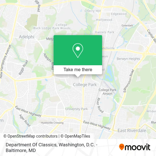Department Of Classics map