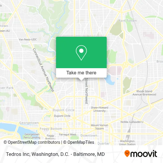 Tedros Inc map
