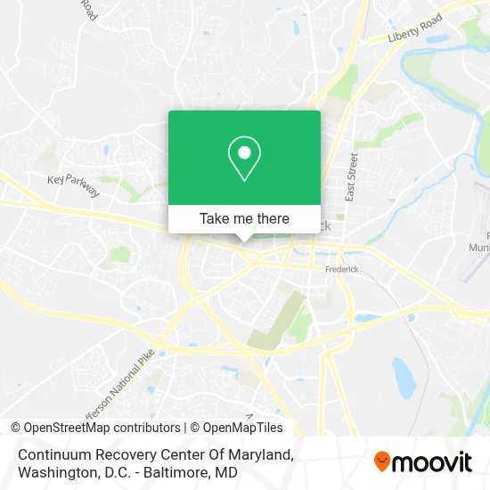 Continuum Recovery Center Of Maryland map