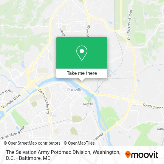 The Salvation Army Potomac Division map