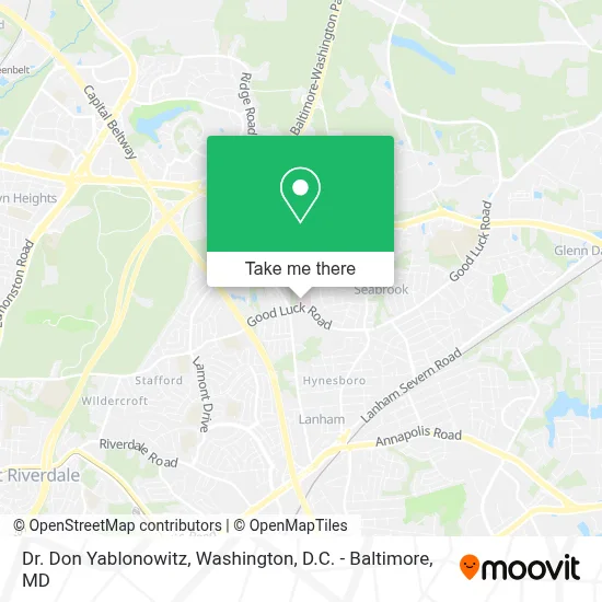 Dr. Don Yablonowitz map