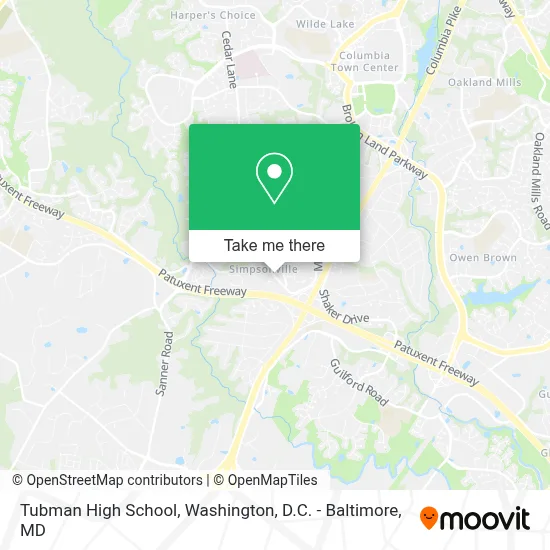 Tubman High School map