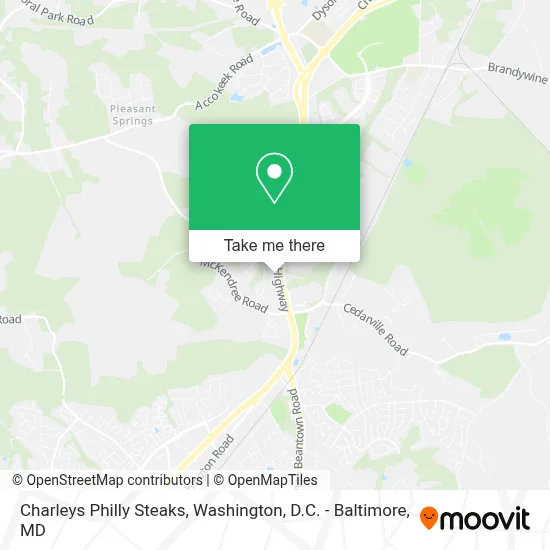 Charleys Philly Steaks map
