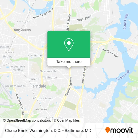 Chase Bank map