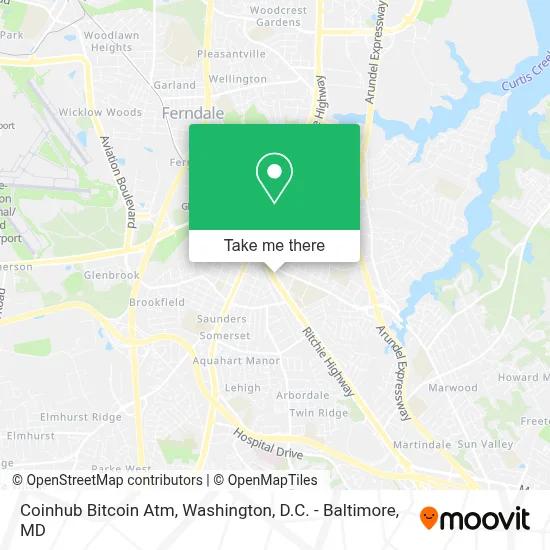 Coinhub Bitcoin Atm map