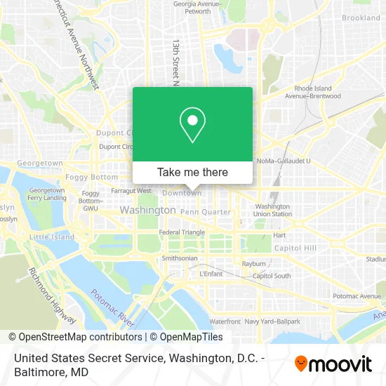 United States Secret Service map