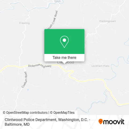 Clintwood Police Department map