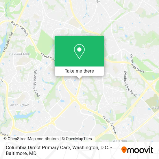 Columbia Direct Primary Care map