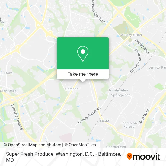 Super Fresh Produce map