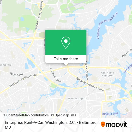 Enterprise Rent-A-Car map