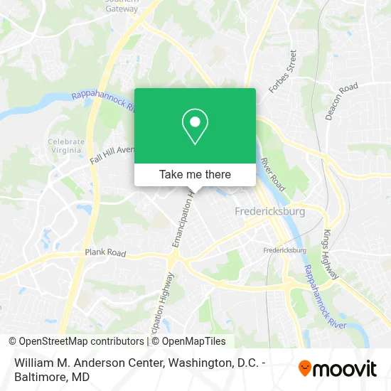 William M. Anderson Center map