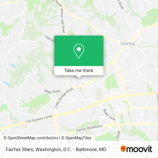 Fairfax Stars map