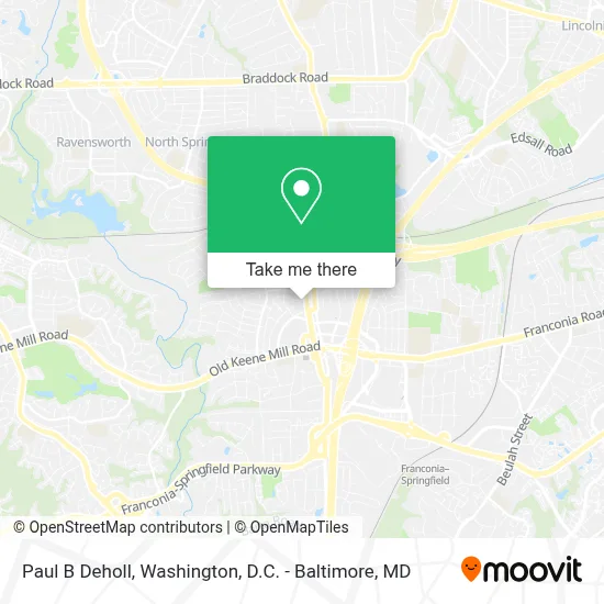 Paul B Deholl map