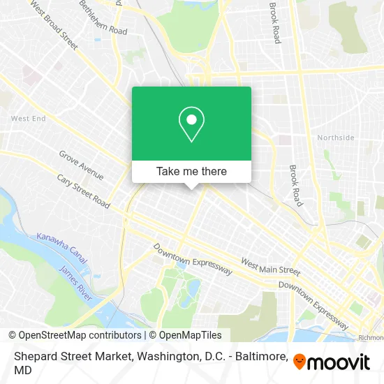 Shepard Street Market map