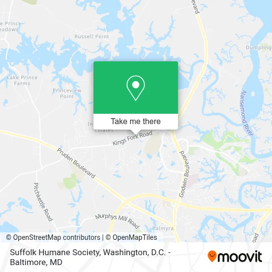 Suffolk Humane Society map
