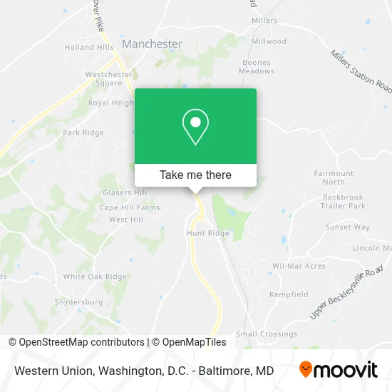 Western Union map