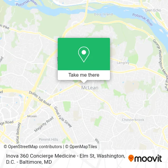Inova 360 Concierge Medicine - Elm St map