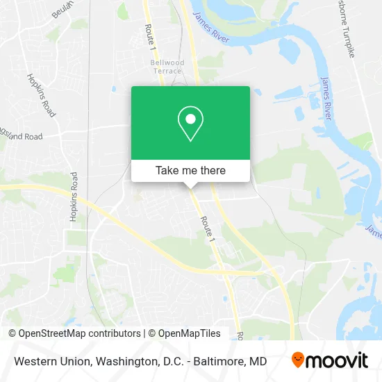 Western Union map
