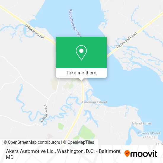 Akers Automotive Llc. map