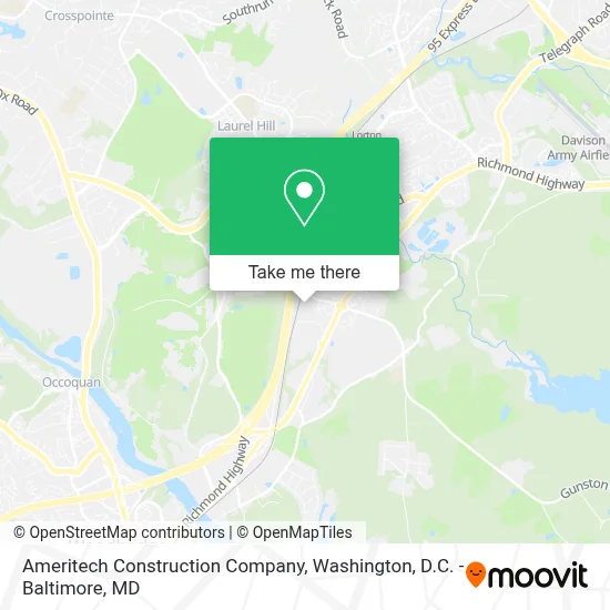 Ameritech Construction Company map