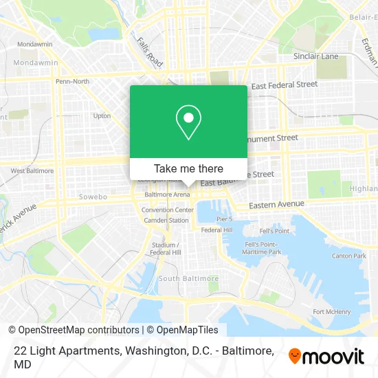 22 Light Apartments map
